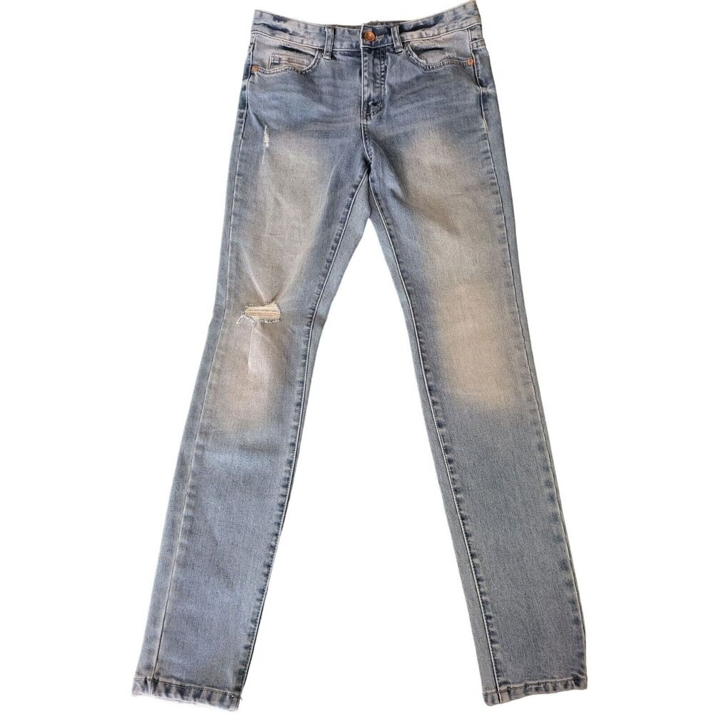 Billabong Jeans 27 Womens High Rise Skinny Leg‎ Distressed Medium Wash Bottoms